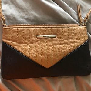 Nine West brown and black small crossbody
